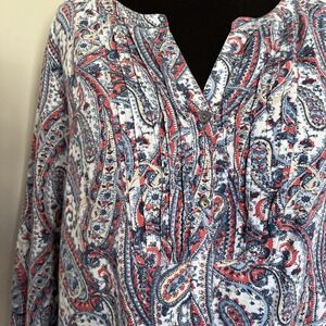 J. Jill‎ Paisley Top Women’s Size XL